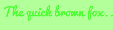 Image with Font Color 4DFF33 and Background Color B3FF99